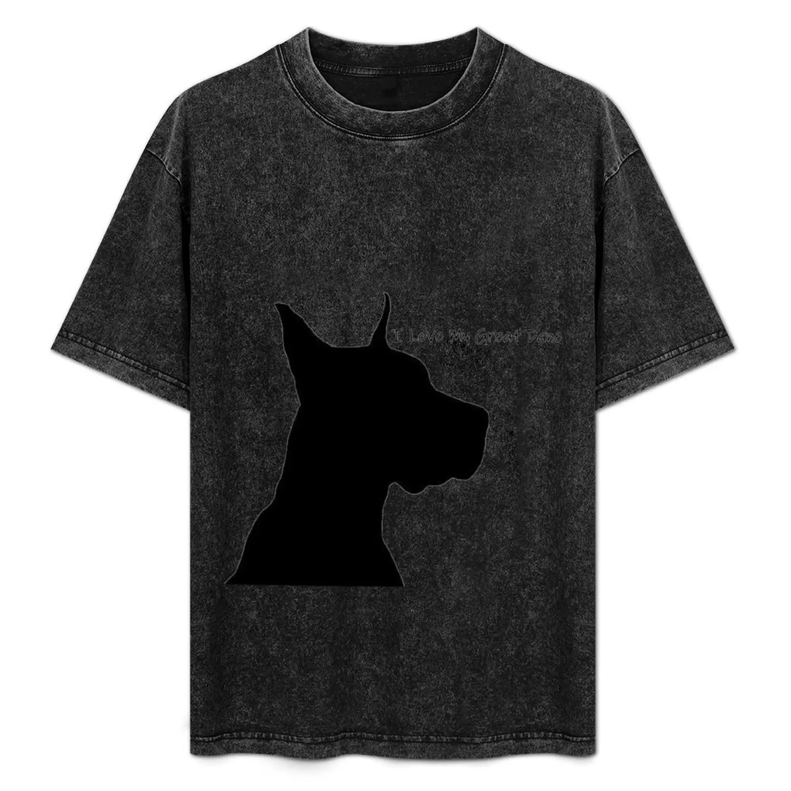 

I Love My Great Dane! T-Shirt Basic Tee Shirt for Everyday Outfit