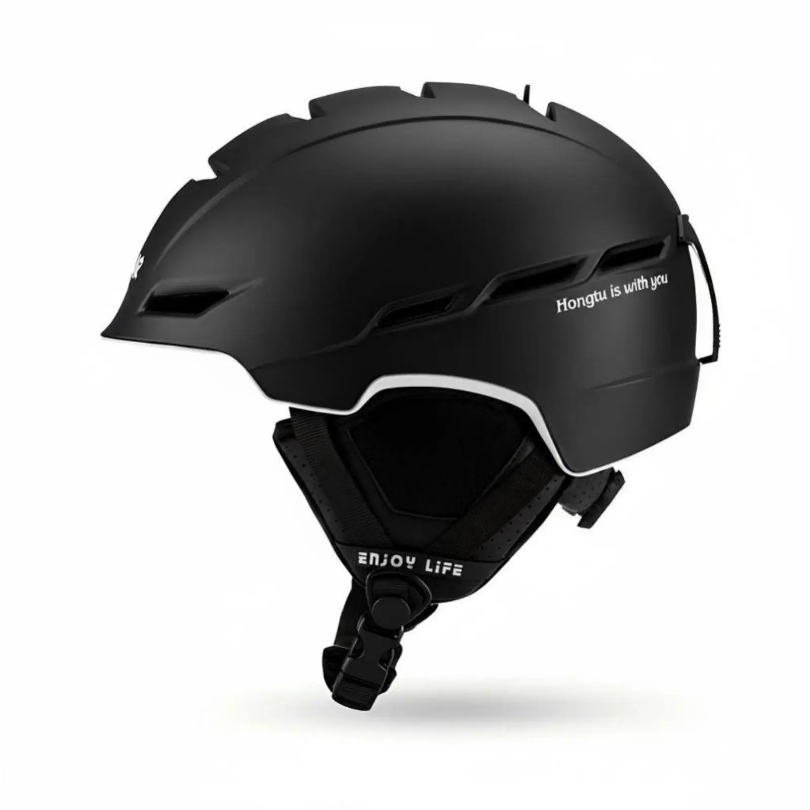 Ski Helmet with Integrated Goggles, Winter, Unisex, Adjustable, Multi-Color