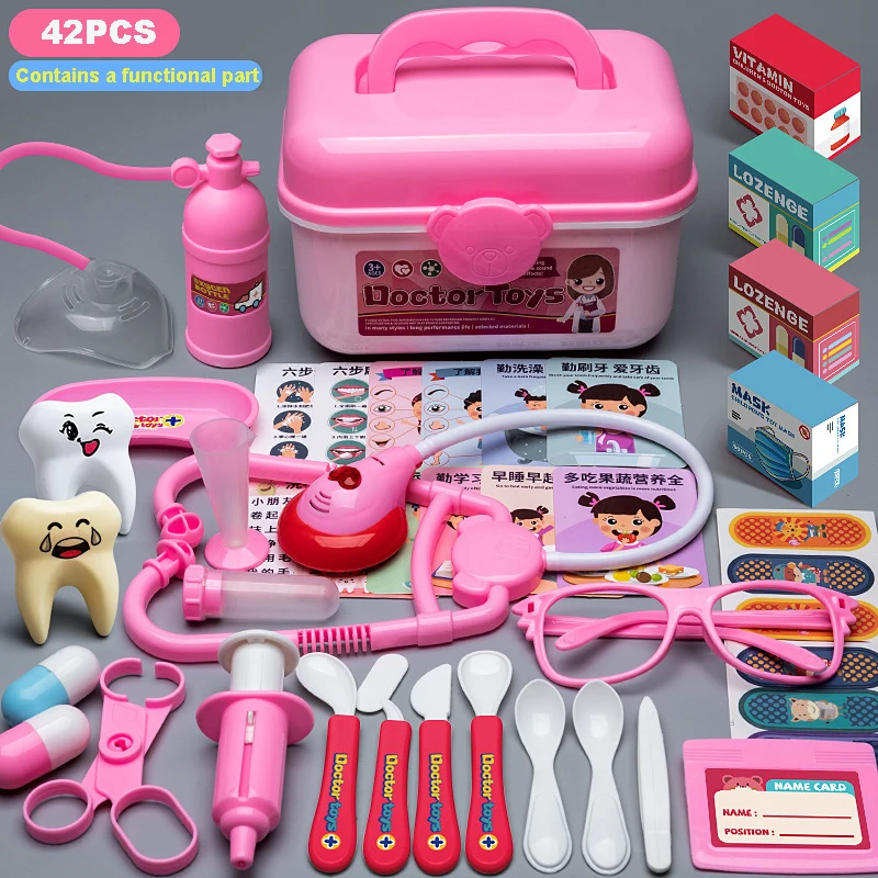 Children's Doctor Nurse Toy Set Role-Playing Stethoscope Injection Hospital Medical Accessorie Educational Toy Boy Girl Gift