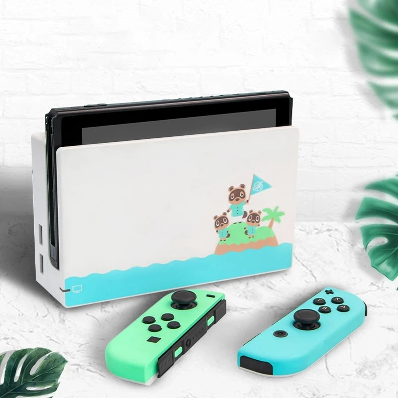 Limited Animal Crossing  Housing Case Charging base TV dock Case Cover Replacement shell For Nintend Switch Console Joypad