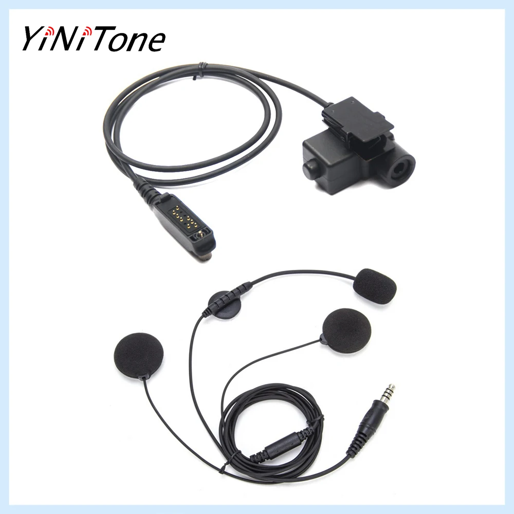 

U94 PTT Adapter Motorcycle Helmet Ham Two Way Radio Microphone Headphone For Sepura Stp8000 Stp8030 Stp8035 stp8038 Radio