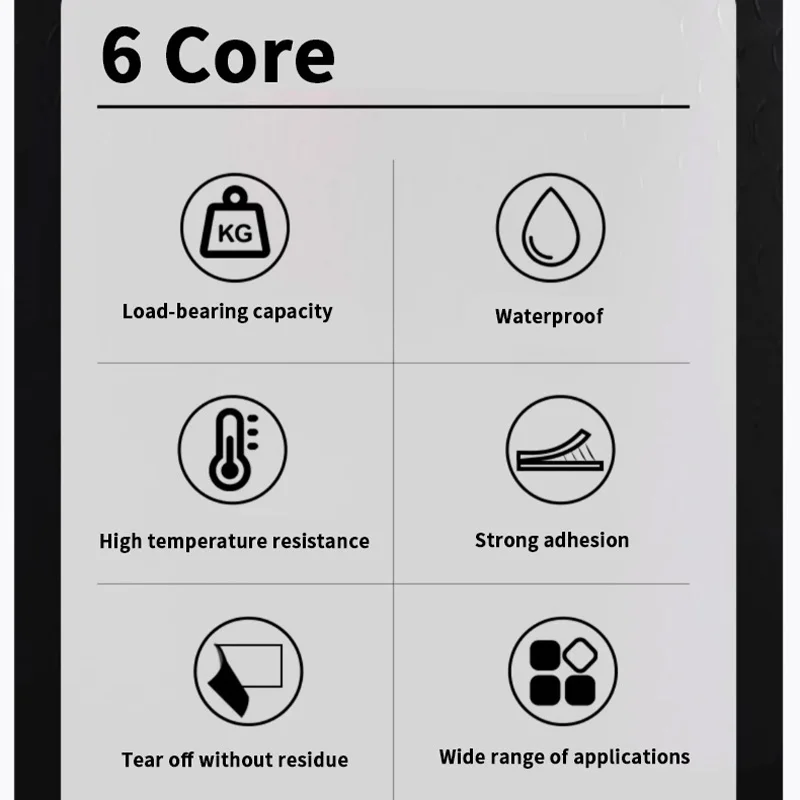 Cinta adhesiva de doble cara fuerte de 3M: fijación en paredes, uso doméstico, vehículos, formas circulares y cuadradas, adhesivo sin residuos