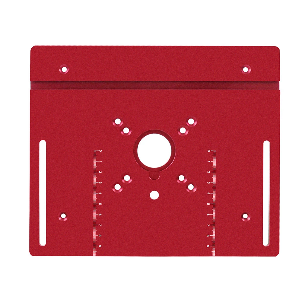 Piastra del Router in alluminio invertito e di montaggio piastra inserto in alluminio CNC costruzione stabile 240mm X 200mm dimensioni in lega di alluminio
