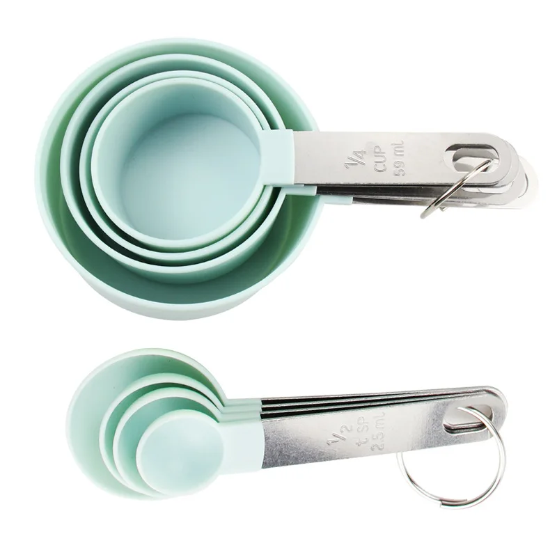 

Complete Baking & Cooking Set: Stainless Steel Handle Measuring Cups & Spoons for Dry & Liquid Ingredients