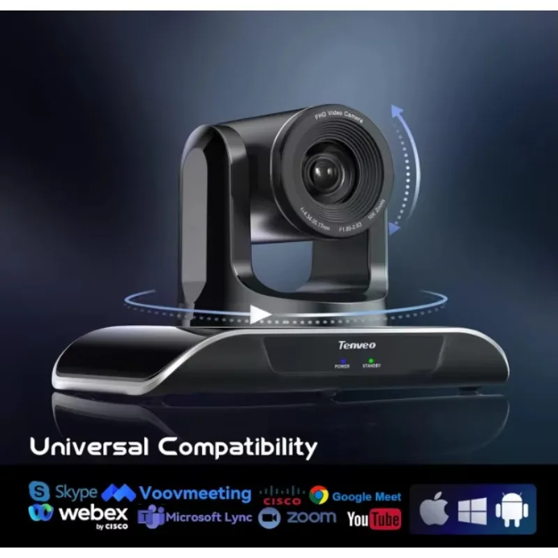 2024 câmera profissional e útil TEVO-VHD10H óptica ptz 10x zoom hdmi/usb3.0/rj45 1080p 60fps câmera de vídeo para streaming ao vivo