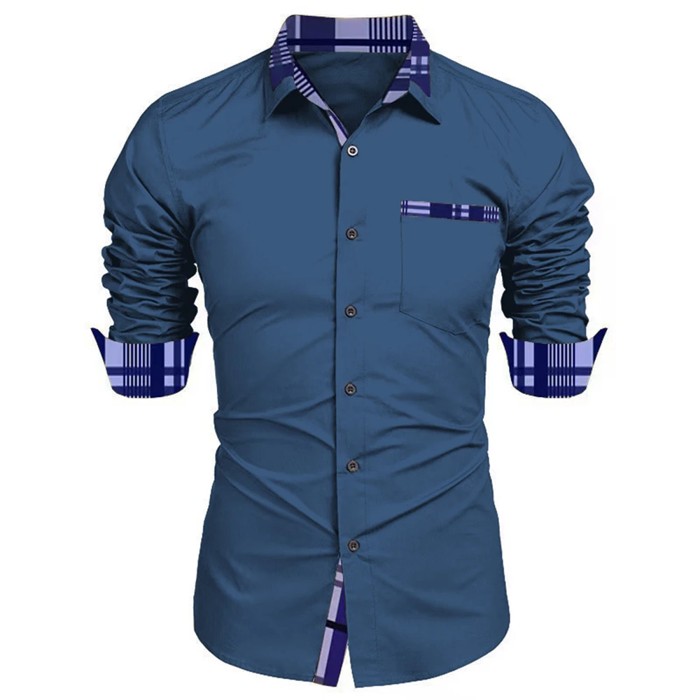 Men\'s Long Sleeve Shirt Formal Shirt Business Casual High Quality Casual Non-ironing Anti-wrinkle Lapel Men\'s Clothing