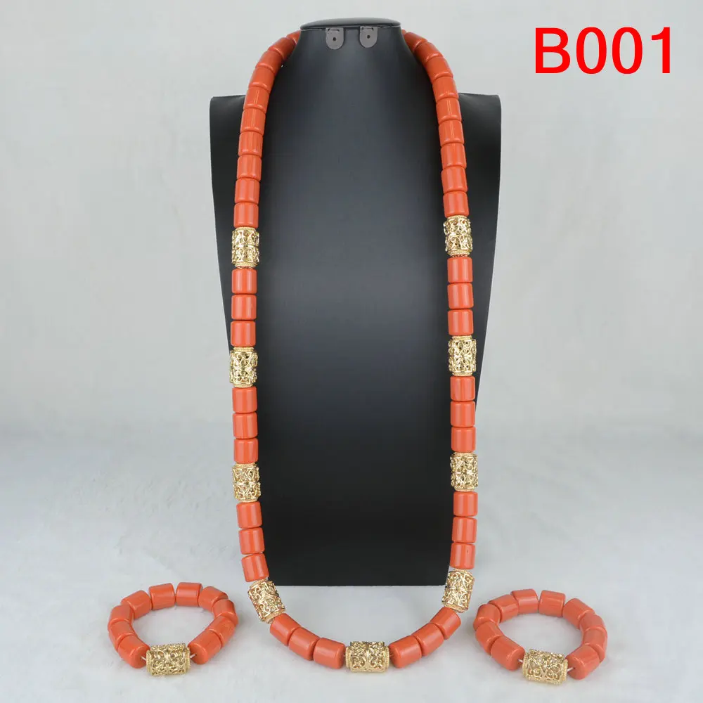 New Arrival African Beads Jewelry Set Fashion Nigerian Wedding African Beads Necklaces Earrings Set Girls Womens Necklace