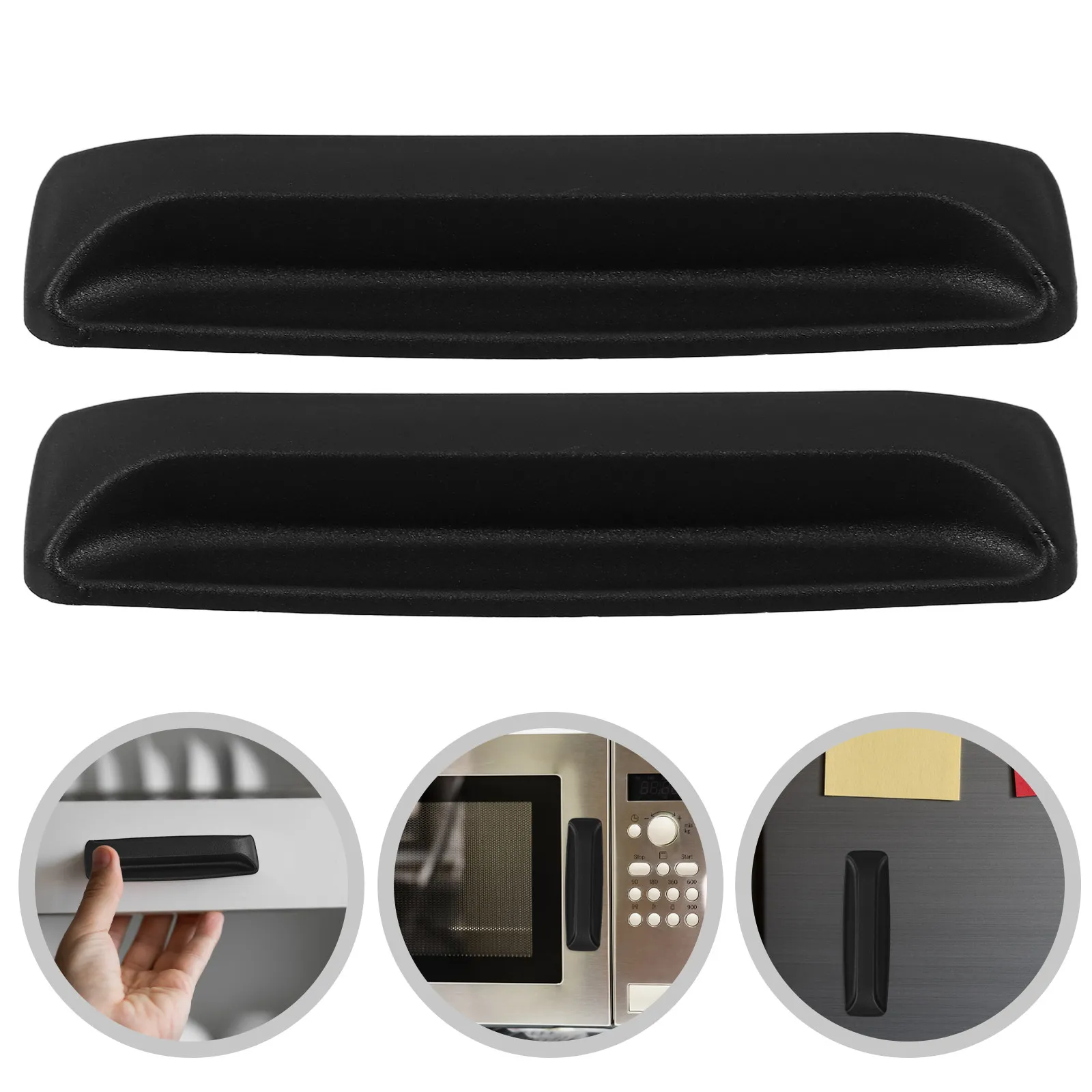 2Pcs Adhesive Cabinet Handles Self Stick Drawer Pulls No Drill Stick on Handle for Closet Glass Sliding Shower Door