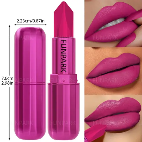 Matte Lipstick Long-Lasting Waterproof Classic Sexy Rose Red High Pigment Velvet Lip Makeup Gifts for Women Cosmeitics Lip Gloss