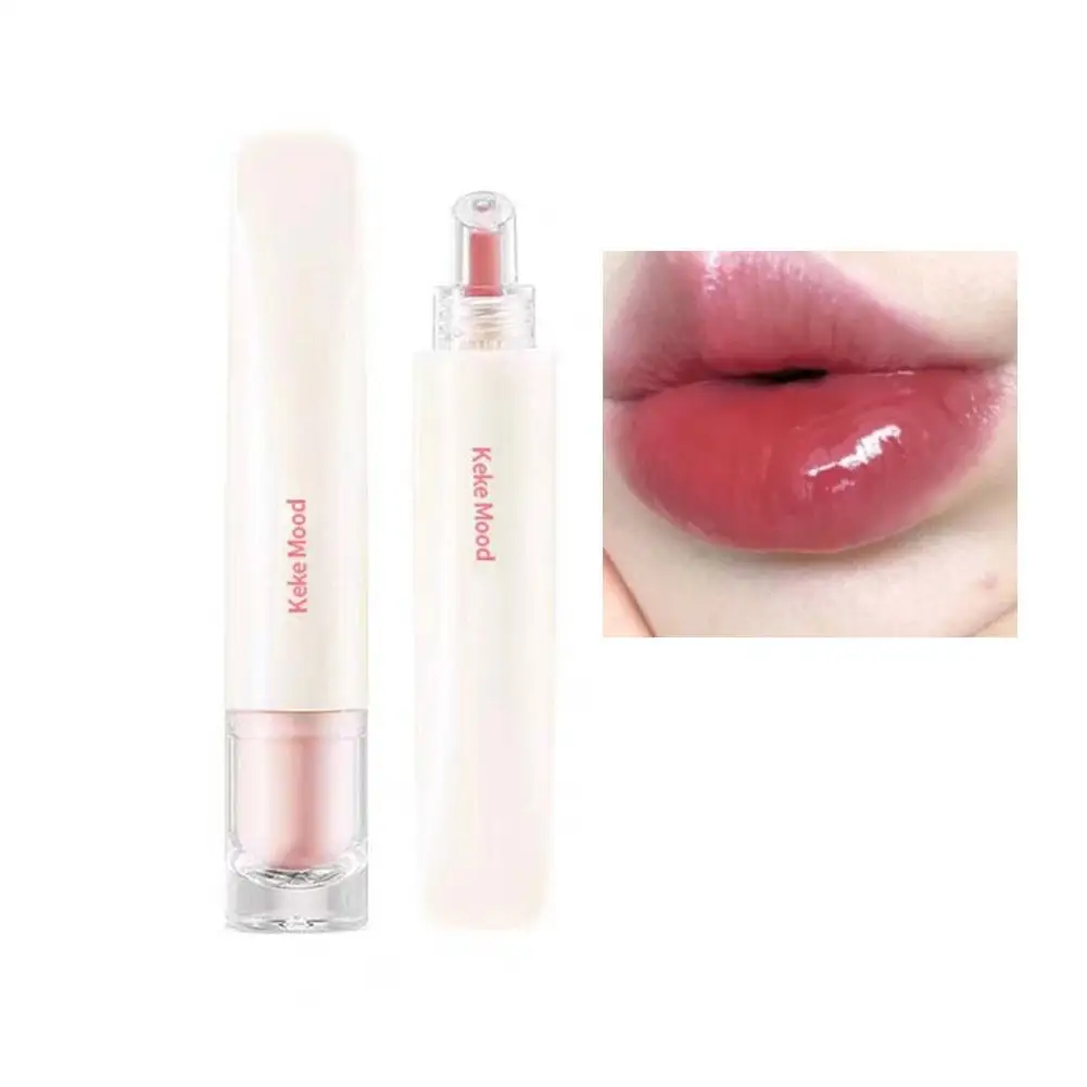 Rouge à Lèvres Gelée Transparente Clip Teinté Baume Cosmétique Jules Gloss Soin Pêche Jules Couleurs 4 Anti-Contation Réparatrice H8x2