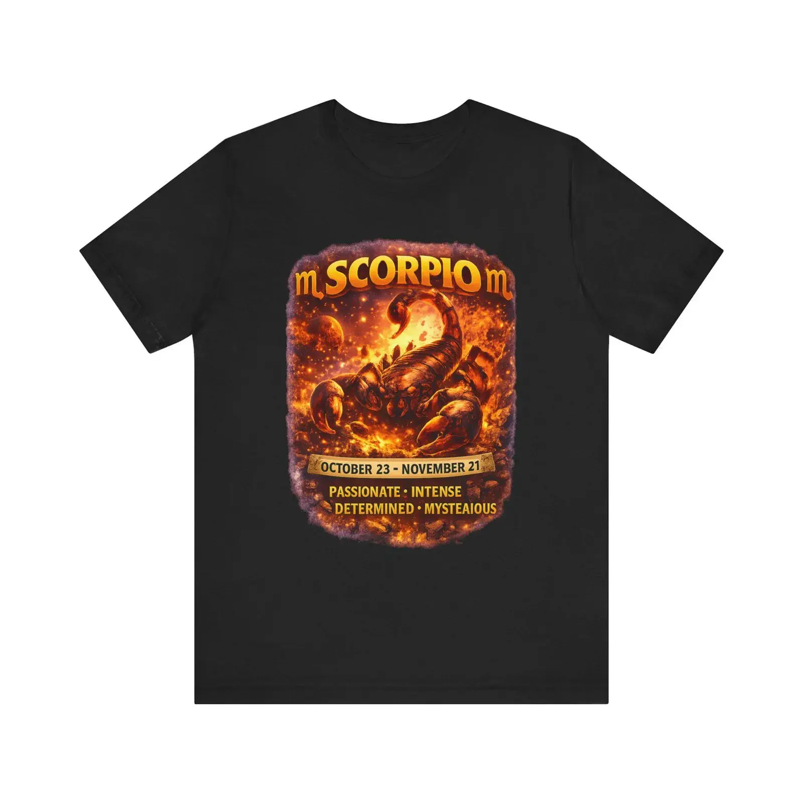 Scorpio Zodiac Scorpion October 23 November 21 T Shirt Astrological Traits vintage Washed Breathable graphic Stylish