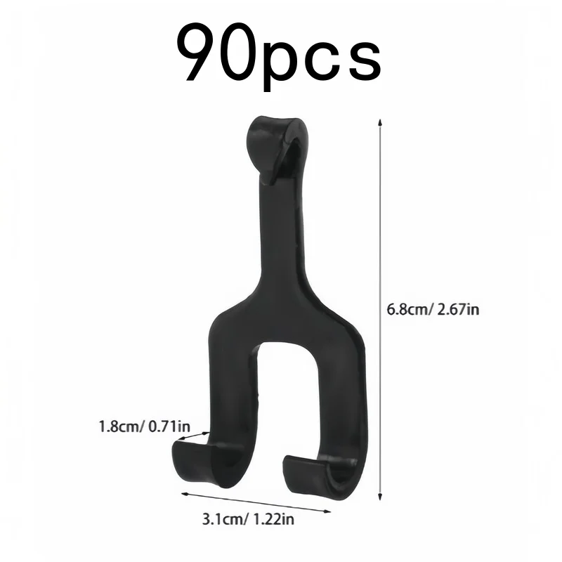 Melon Support Hooks 90 pcs, Easy to Install, Sturdy Hold for Watermelon and Cantaloupe on Trellis, Reusable
