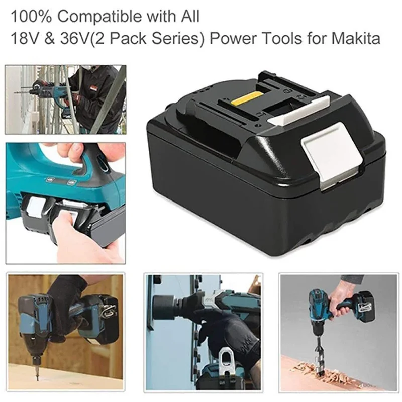 New DC18RCT Li-ion 3A Battery Charger for Makita 18V 14.4V BL1830 Bl1430 DC18RC DC18RA Power Tool Charging Current US UK EU Plug