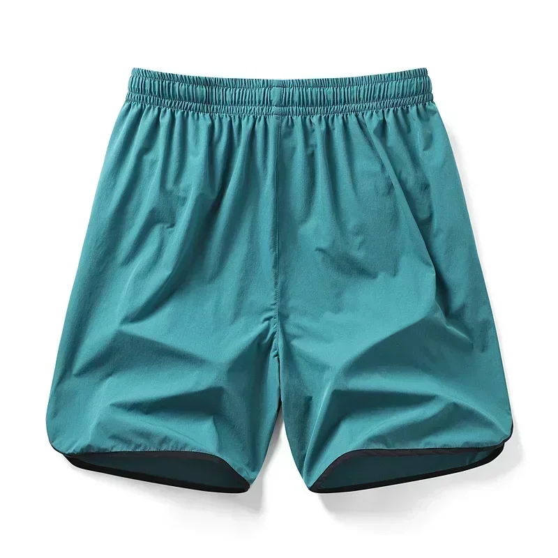 Estate uomo Sport Fitness pantaloncini traspiranti pantaloni costume da bagno costumi da bagno sportivi pantaloncini da spiaggia blu verde