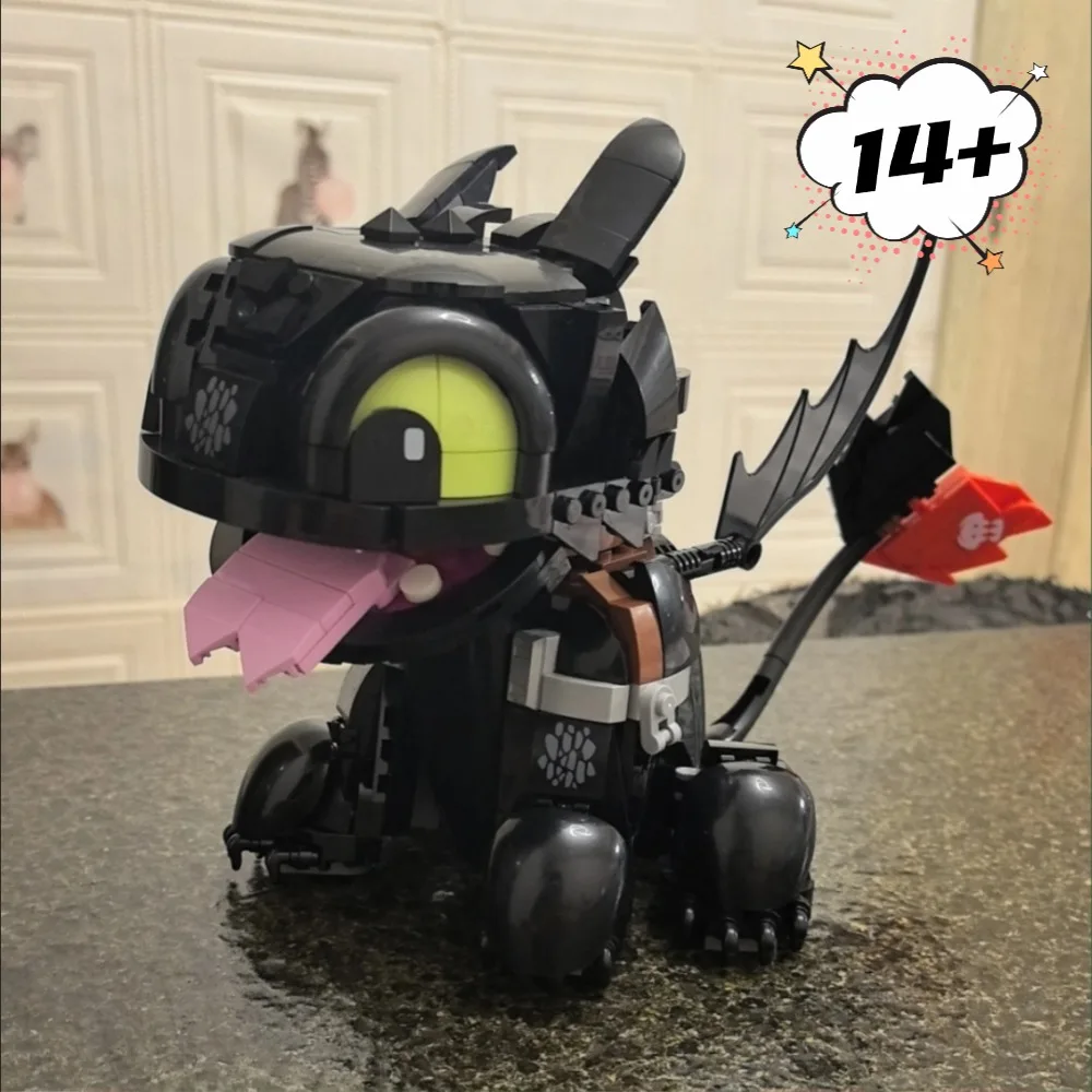 784 قطعة التنين الأسود الجديد تجميعها اللبنات الحلي البلاستيكية 10375 التعليمية هدية الكريسماس للأصدقاء البالغين