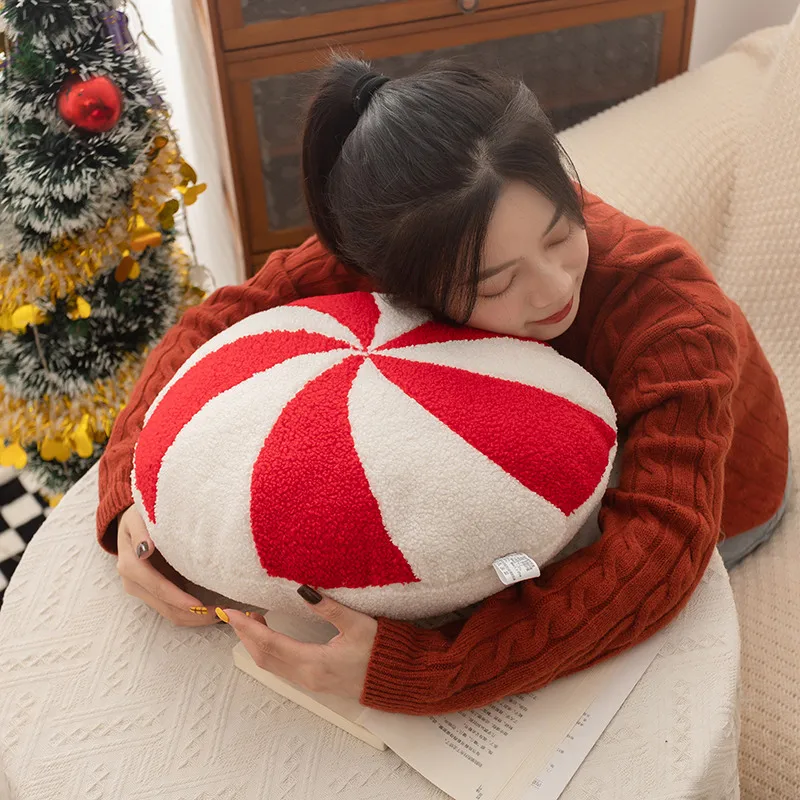 الحلوى إكليل ندفة الثلج وسادة وسائد فخمة للسرير والأريكة وسادة الخصر لينة محشوة الكذب هدايا عيد الميلاد قيلولة وسادة الهدايا