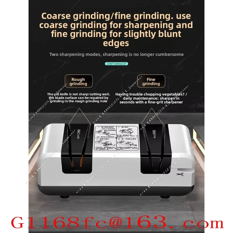Fully Automatic Four‑in‑One Multifunctional Knife Sharpener, Quick Electric Sharpening