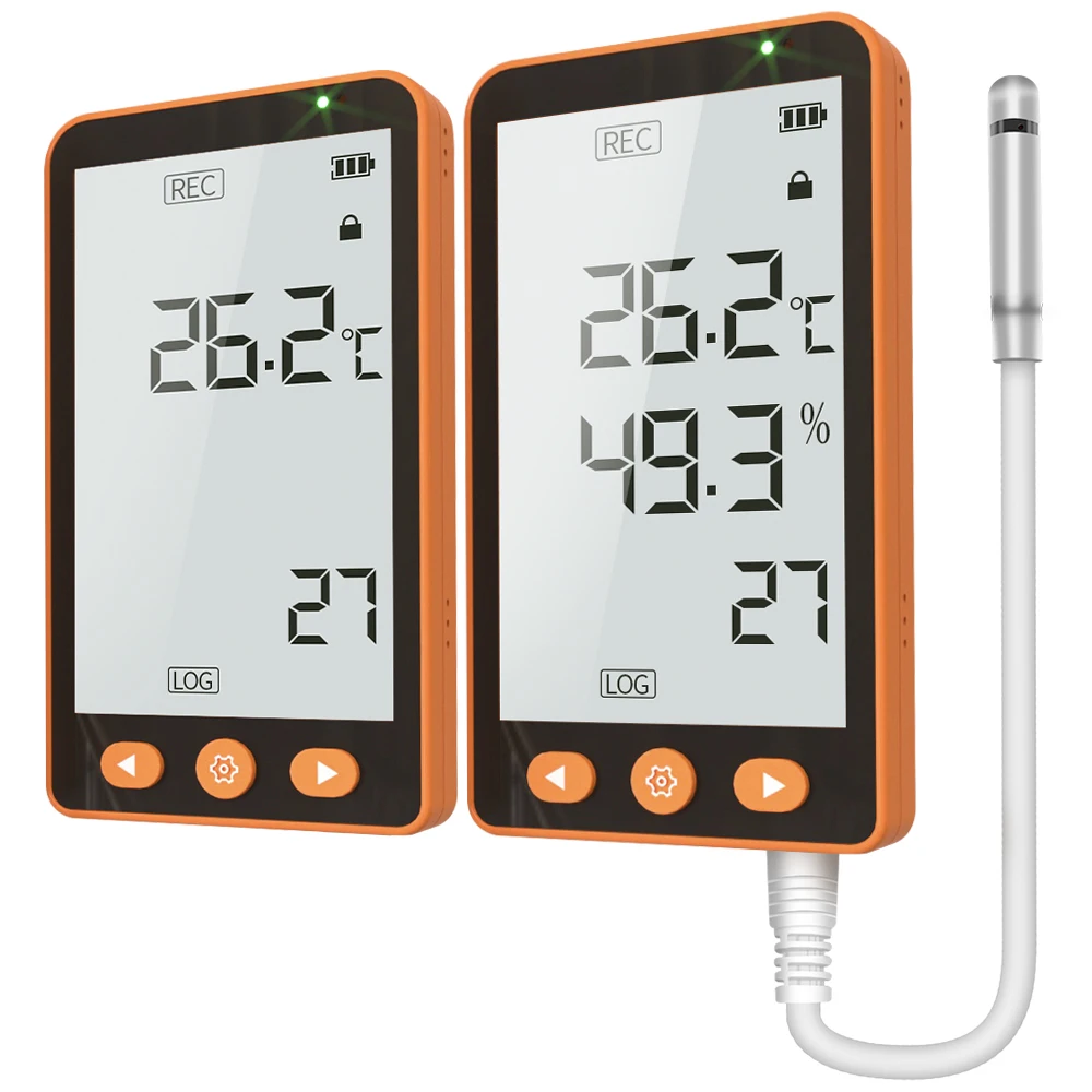 AIKESI GSP-70/80Pro High Precision Industrial Thermometer Data Logger With External Temperature Sensor Probe Digital Thermometer