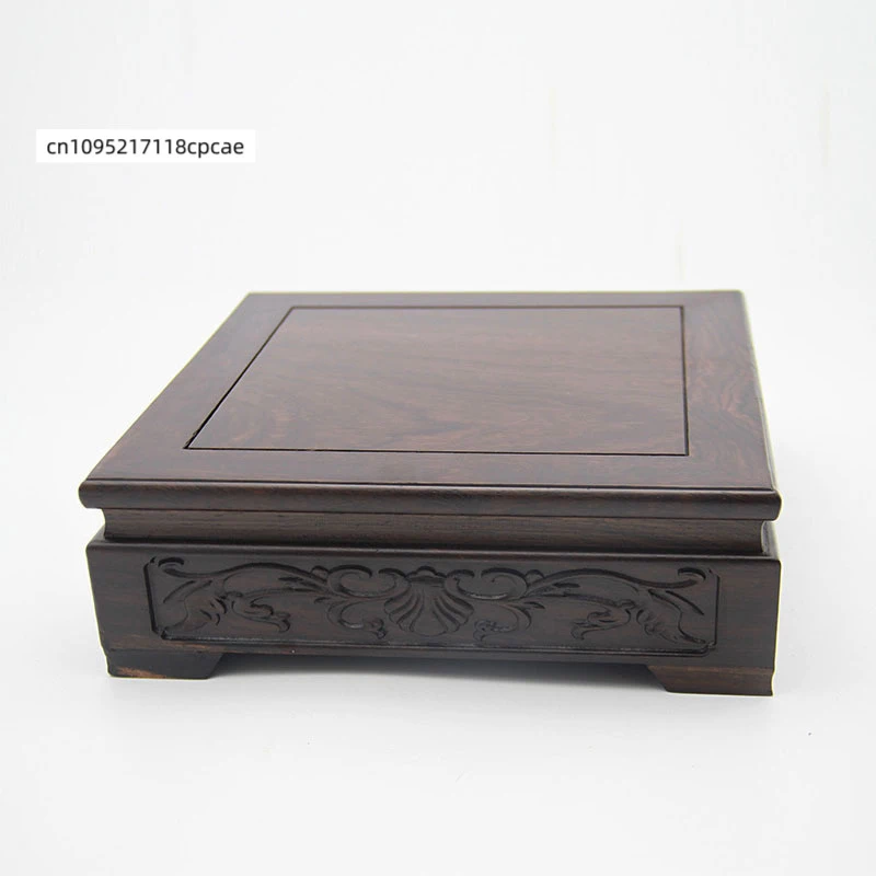 

Square Wood Display Stand, Solid Wood Pedestal Base for Vase, Crystal, Stone & Collectibles, Home Decoration Display Riser