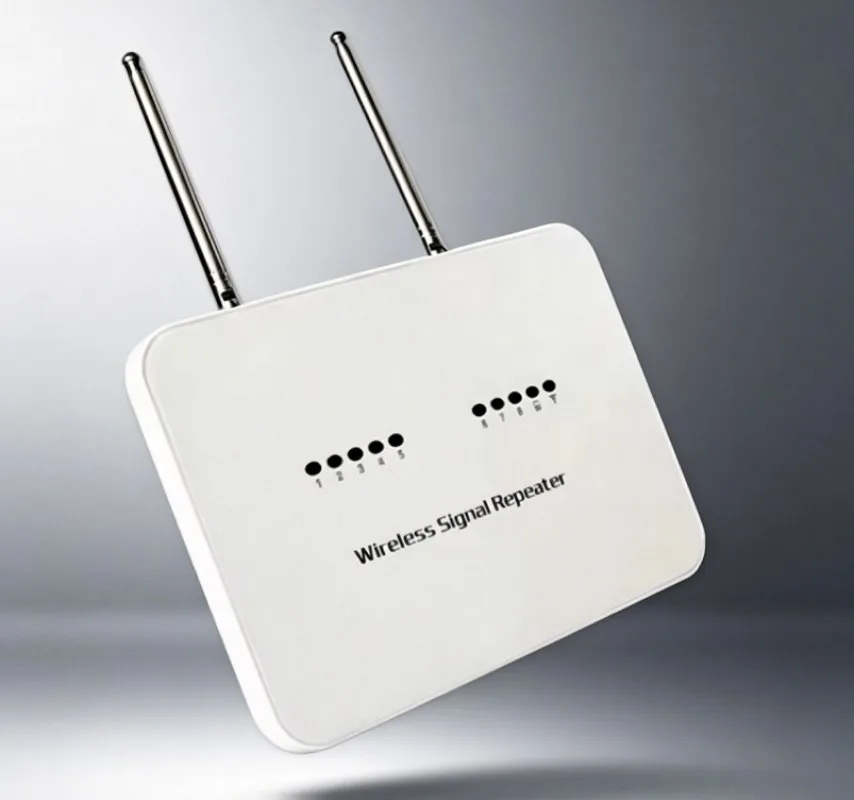 433MHz Wireless Signal Repeater/Booster for Home Burglar Alarm, Extends Range up to 300m+ EU Plug