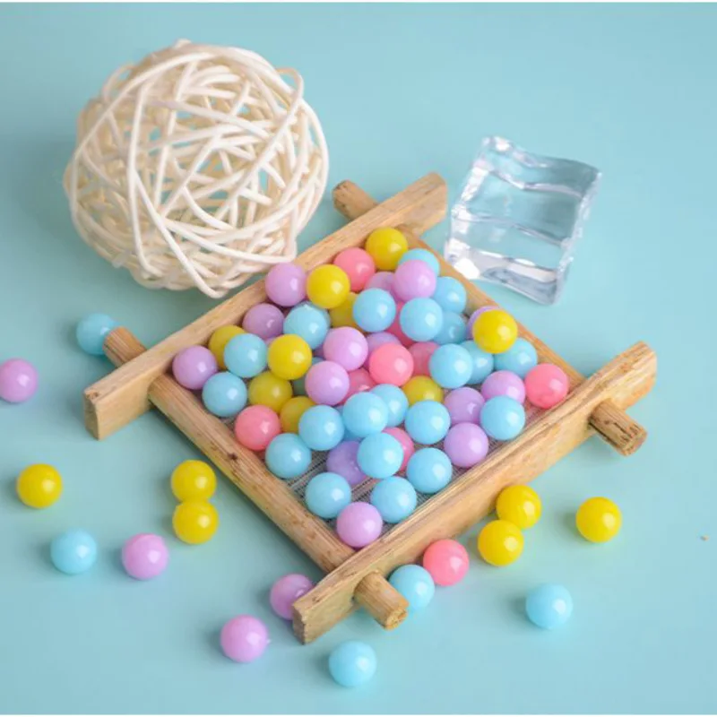 

Wholesale 1.3mm-8mm Non-porous Round Beads Acrylic Solid Candy Color Solid Color Loose Beads