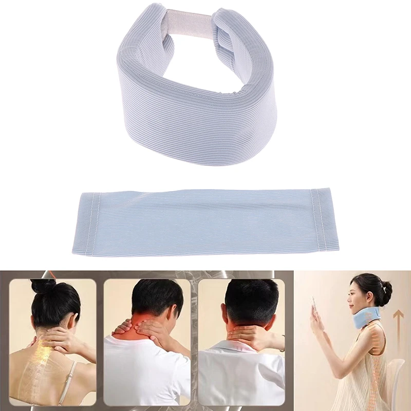 1 Pack Neck Support Adjustable Neck Support Cervical Sponge Neck Protector for Sleep Relief Neck Pain Breathable Neck Support