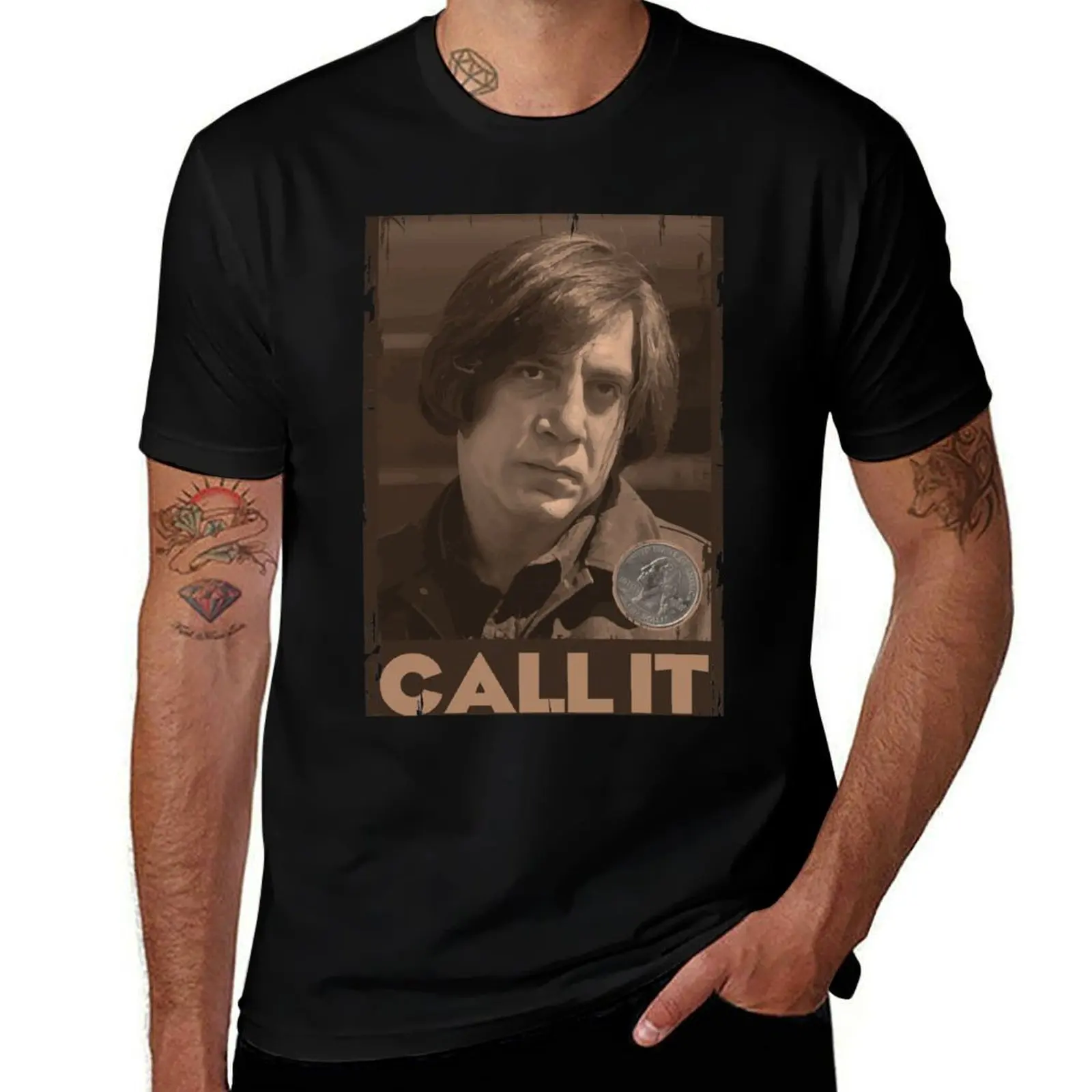 

No Country For Old Men - Anton Chigurh - Javier Bardem - Call It T-Shirt Lightweight Cooling Short Sleeve Tee