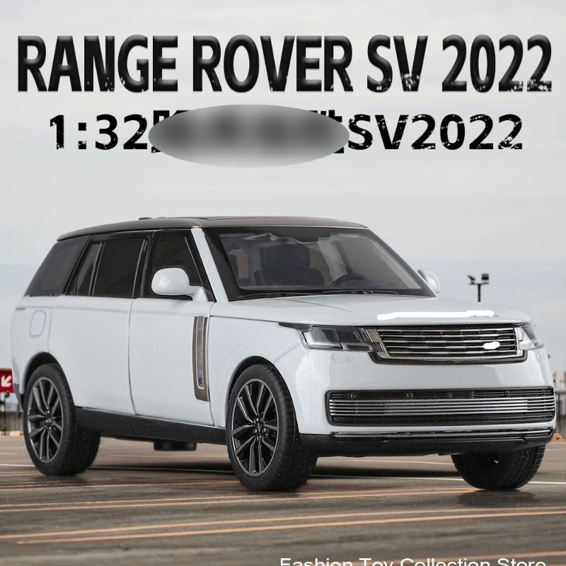 1: 32 Range rover sv2022 Alloy Car Model High Simulation Diecasts Toy With Sound and Light Pull Back Vehicles Decoration Toys