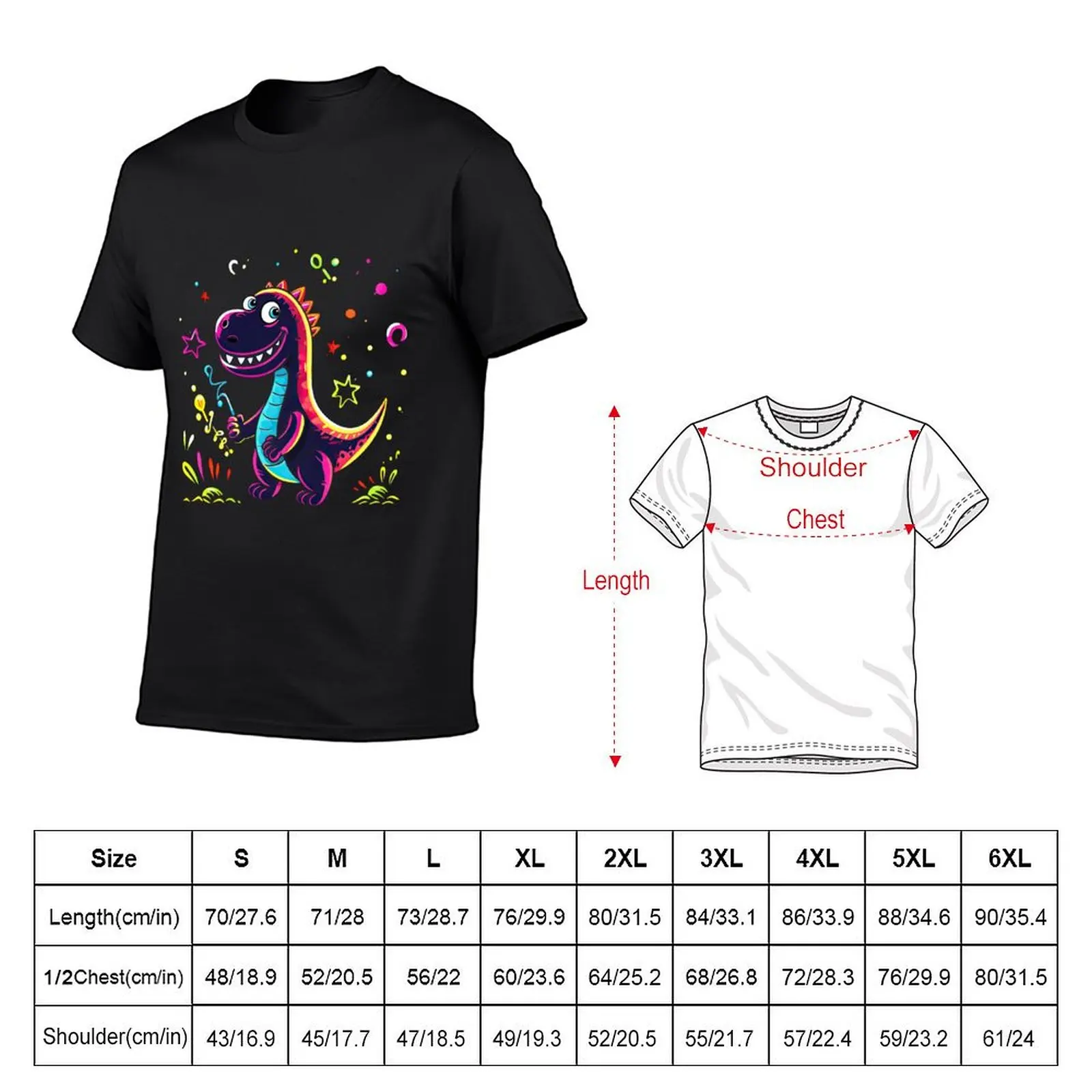 Starlit Purple Dino T-shirt tops quick-drying summer top slim fit t shirts for men