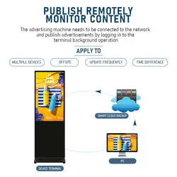 Máquina de publicidade LCD à prova d'água, 43 polegadas, sinalização digital externa e quiosque de totem de exibição para publicidade externa