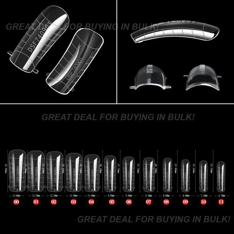 Quick Building Mold False Nails Nail Dual Forms Finger Extension Nail False Tips Mould Extension False Nails False Nail