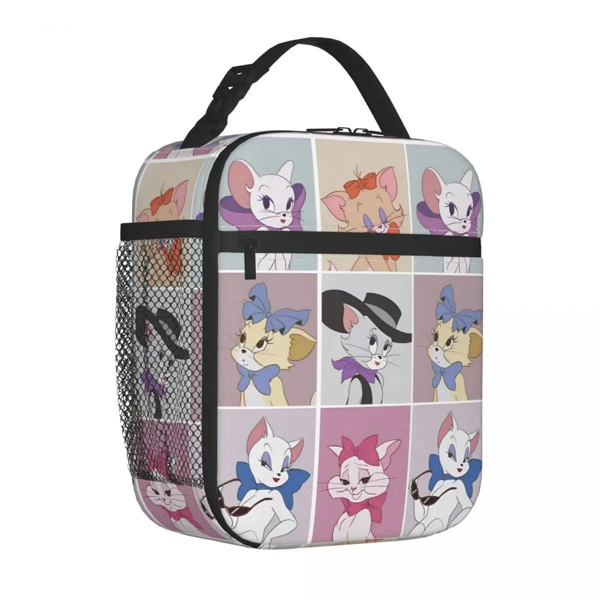 

Cute Marie Cat The Aristocats Lunch Bag Animal Casual Lunch Box For Girls Work Portable Cooler Bag Print Thermal Tote Handbags