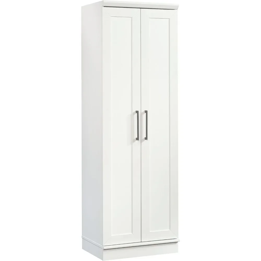 

Sauder HomePlus Storage Pantry Cabinets, L: 23.31" X W: 17.01" X H: 70.91", Soft White Finish