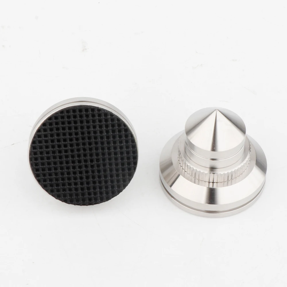 4 Stück Lautsprecherspikes, Anti-Vibrations-Lautsprecherständer für HiFi-Geräte und Lautsprecher, verstellbarer Bodenschutz, belastbar bis 218 kg – Detail 5
