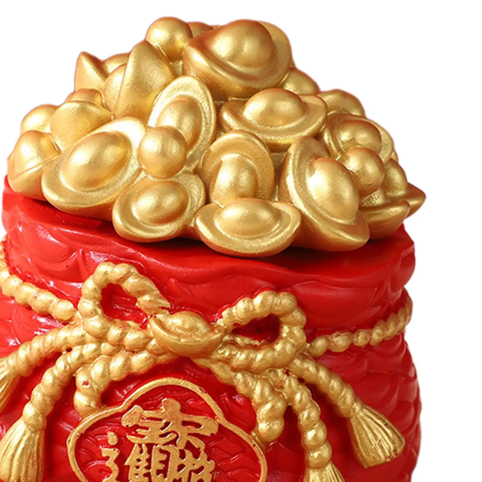 Spring Festival Purse Bag Ornament Good Luck Blessing Bag Sculpture Feng Shui Decor image 5