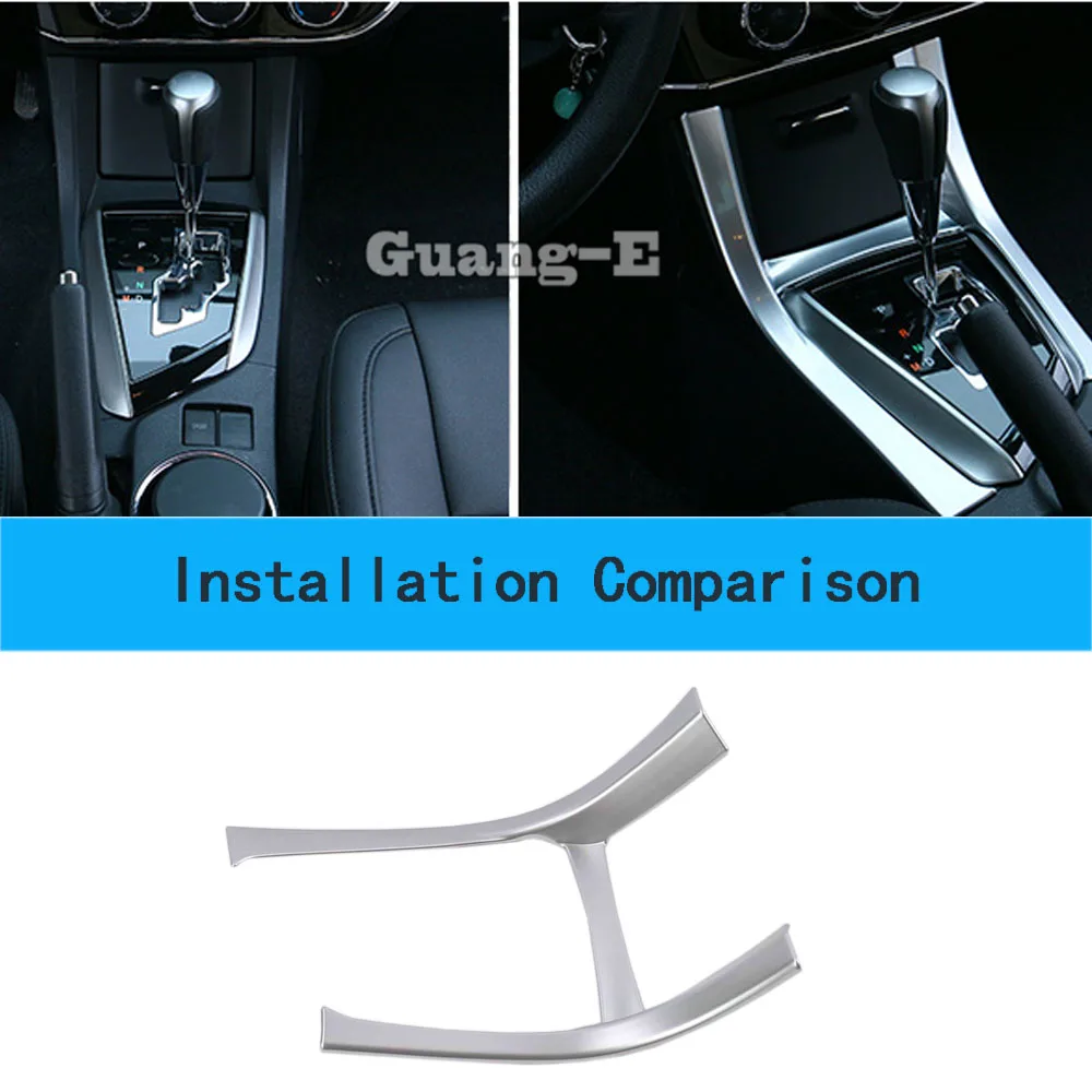 Cover Stick Panel Shift Stall Paddle Cup Switch Knob Frame Lamp Trim 1pcs For Toyota Corolla Altis 2014 2015 2016 2017 2018 2019