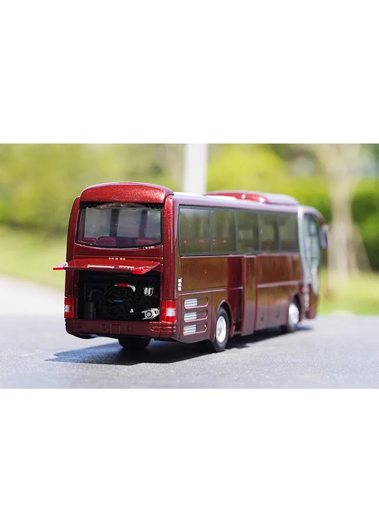 Diecast 1:42 Scale Yutong Bus MAN ZK6120R41 Luxury Tourist Bus Model FInished Simulation Collection Gift Toy