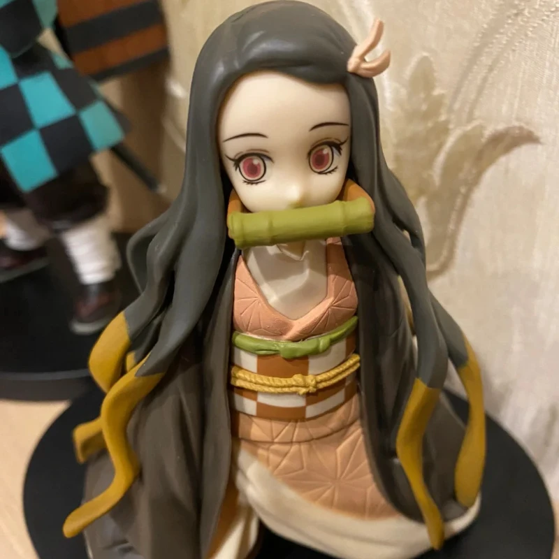 Original BANDAI Demon Slayer：kimetsu no yaiba Handmade Item Tanjirou Nezuko Anime Action Figures Collectible Model Toy Gifts