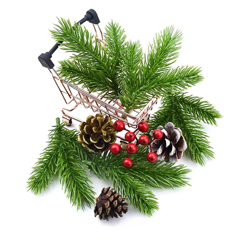 نبات اصطناعي كوز الصنوبر غرفة المنزل الزفاف شجرة عيد الميلاد هالوين في الهواء الطلق حديقة ديكور DIY بها بنفسك إكليل العروس إطار صور ملحق #5