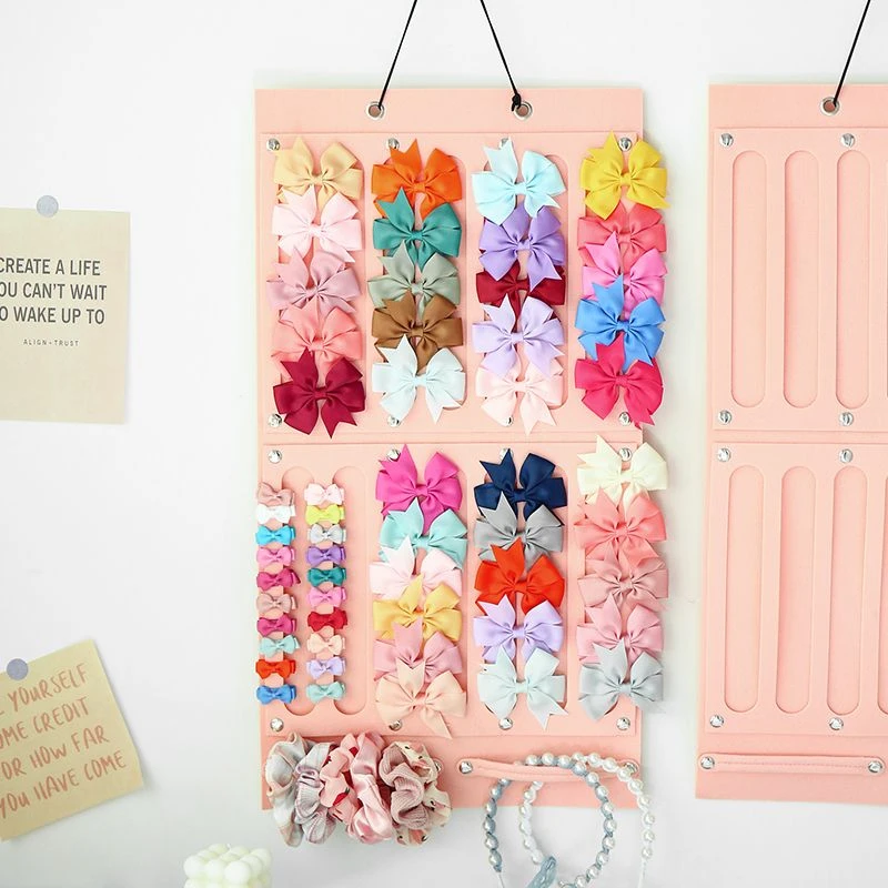 

1PC Hair Bows Hanging Storage Organizer Wall Decoration Hair Bows Storage Hair Clips Hair Rope Glasses Storage Organizing