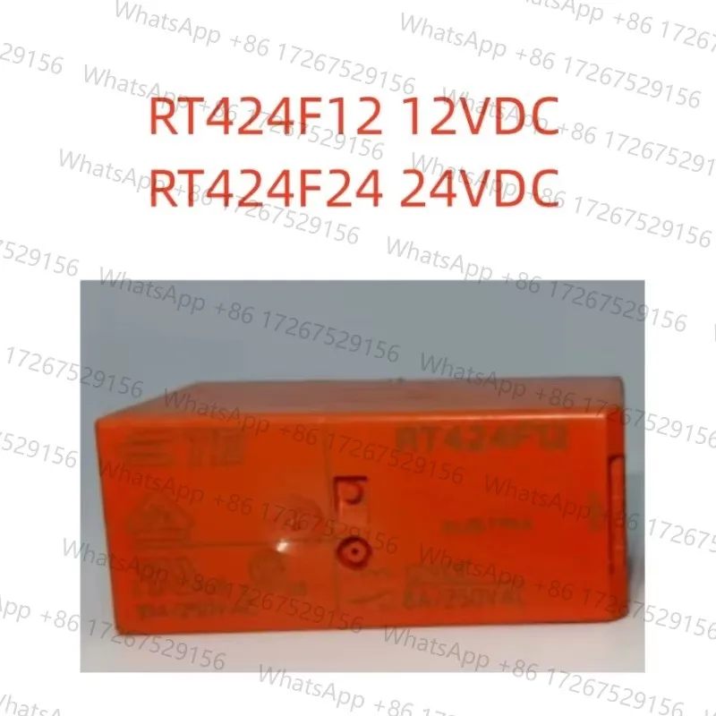 1PCS 100%Original New Relay RT424F12 RTE24F12 RTE24F24 RT424F24 12VDC 24VDC 9PIN 8A two open two closed