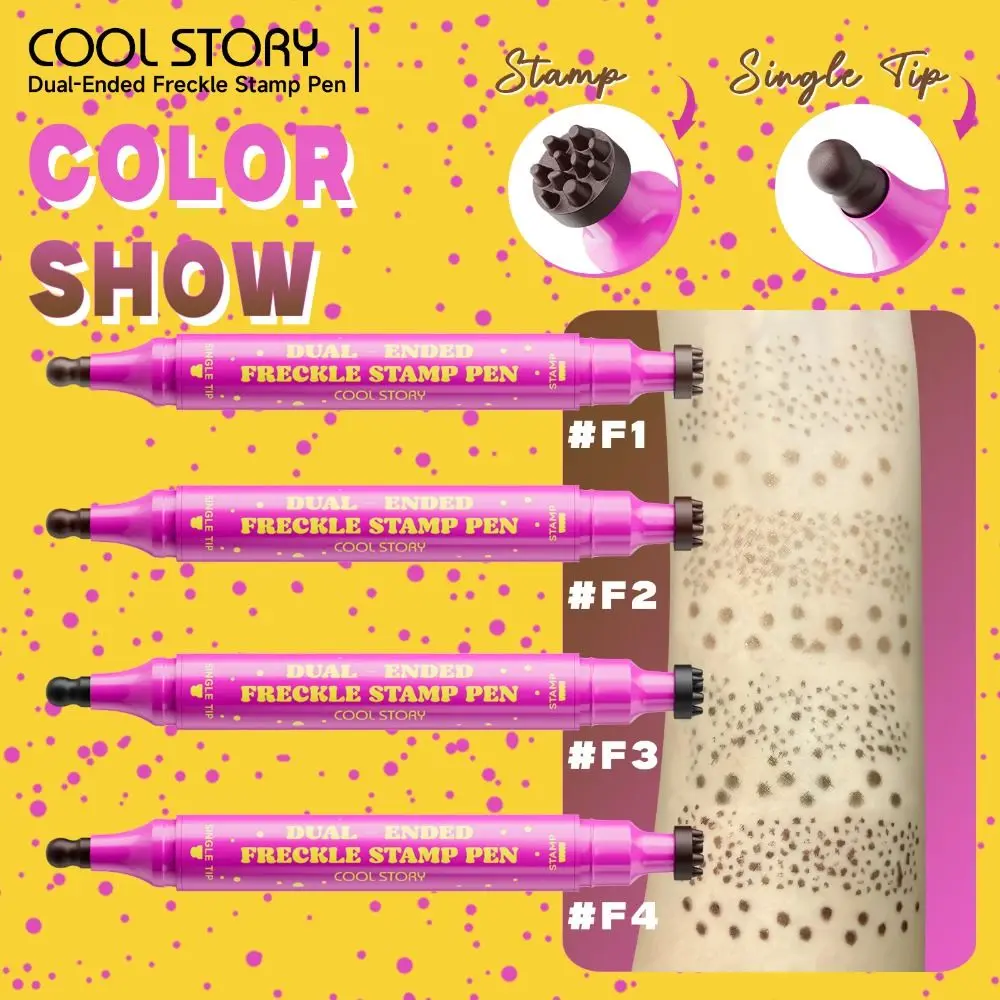 New Dual-Ended Faux Freckle Stamp Waterproof Smudge-proof Freckle Makeup Pencil Fast-drying Natural Freckle Pen