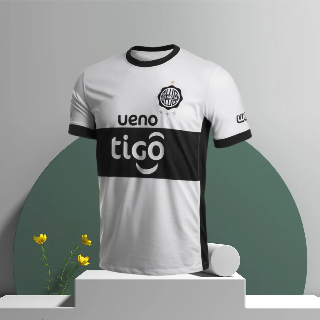 2025 nuevo Club Olimpia Home & Away Kits vestido de partido de fútbol Camiseta deportiva para hombre tejido de punto transpirable manga corta