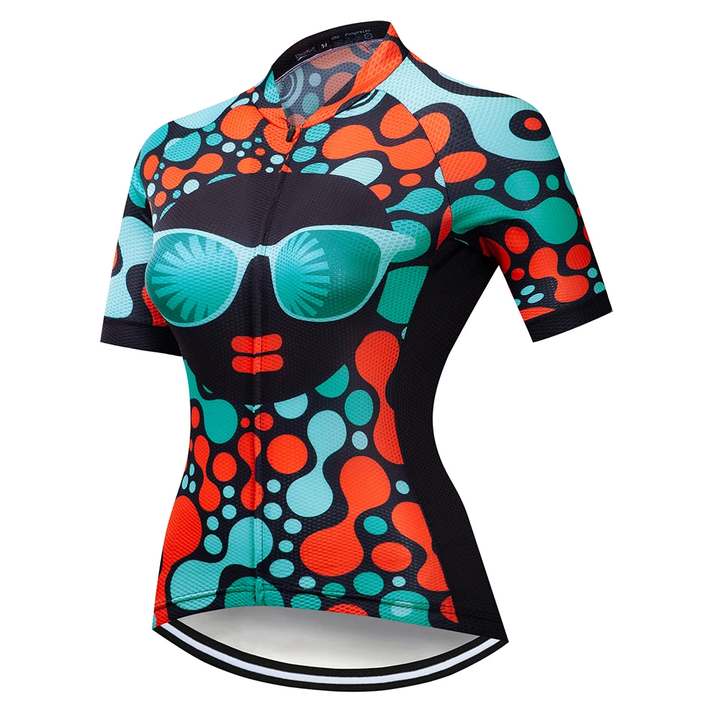 Cycling Clothing 2023 VENDULL Women Cycling Jersey Tops Summer Racing Short Sleeve MTB Bike Jersey Shirt Ropa Ciclismo Maillot