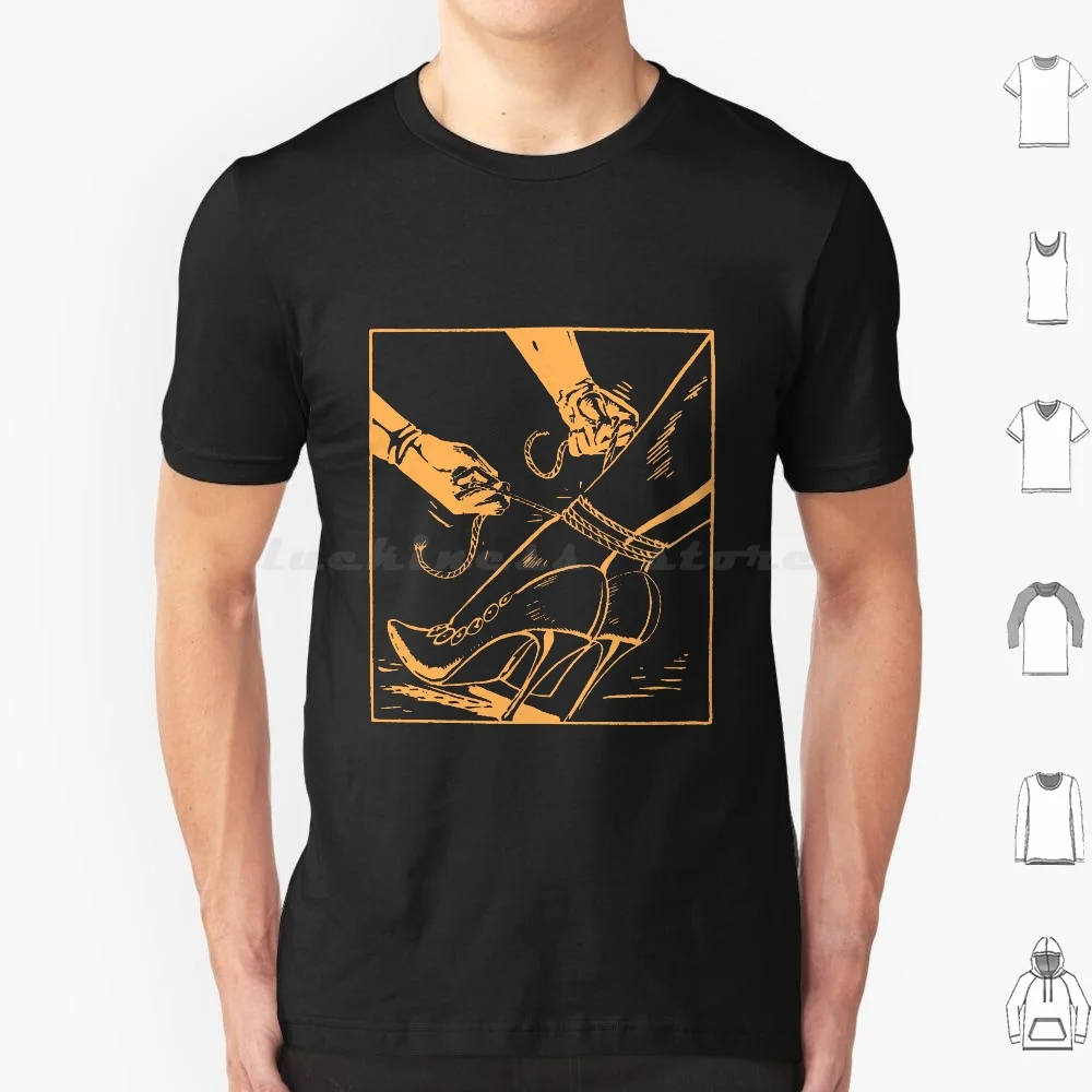 Fetish Rope High Heels T Shirt 6xl Cotton Cool Tee Fetish Rope High Heels High Hells Dont Move Bdsm Kink Kinky Sexy Leather