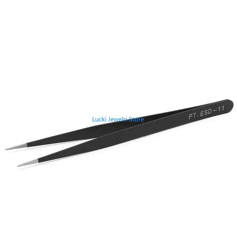 

193E Multifunctional Stainless Steel Beads Tweezers Eyebrow Tweezers for Women & Men Pointed Tweezers Picking Tool