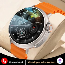 Reloj inteligente NFC para hombre y mujer, pulsera deportiva con llamadas, Bluetooth, Monitor de salud, asistente de voz, 2024