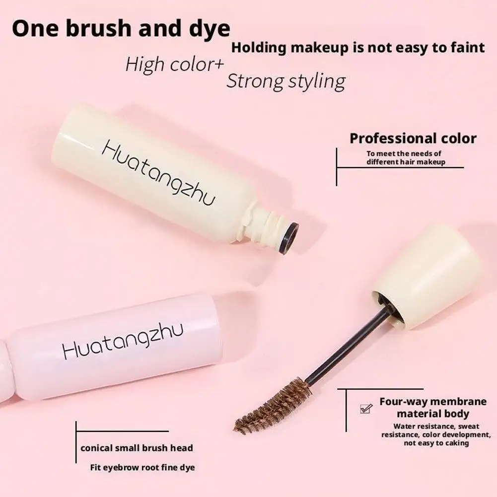 Mascara anti-sbavature impermeabile naturale duraturo Sopracciglio selvatico Ricci lunghi Non sbiadisce Set spesso Matita per sopracciglia Impostazione Gel per sopracciglia
