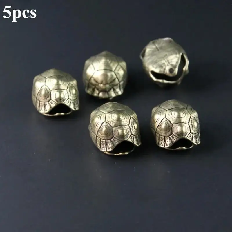 5Pcs Bell Tortoise Diy Beads Key Chain Pendant Rope Accessories