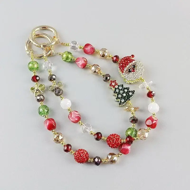 

Милая рождественская цепочка для телефона, кулон, ремешок на запястье, анти-потерянный ремешок, фестиваль для iPhone, декоративный ремешок, браслет, аксессуары для телефона